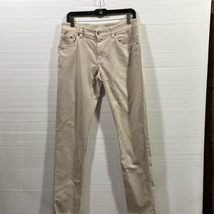 Brunello Cucinelli The Straight Leg Jeans Low Waist Beige